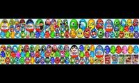 1000 Surprise eggs Disney Cars Sofia Dora the Explorer Toy Story Kinder Surprise