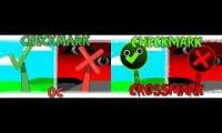 Thumbnail of Sprunki OC Checkmark and Checkmark (Remade) (Phase 2: Crossmark)