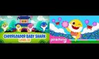Thumbnail of Baby sharks sing & swim party baby shark cheerleader mashup