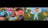 Thumbnail of baby jake and videogyan sprata remix side by side