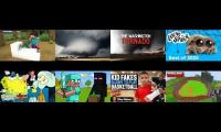 Thumbnail of 8 videos playing at the same time