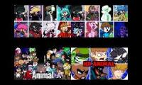 Thumbnail of [QUAD MASHUP] FNF Animal but Every Turn a Different Character Sings