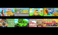 the wheels on the bus in 8 lanauges