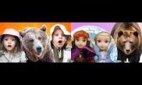Thumbnail of bear hunt Princess Elsa & Anna vs Liam and Emma