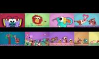 Thumbnail of 8 patchwork pals episodes at once that are on the patchwork blanket but some are swapped round