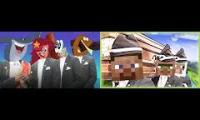 Thumbnail of Zig and Sharko (Meme City) and Minecraft (Ozyrys) Coffin Dance Mashup
