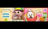 Thumbnail of Os pequerruchos vs nina verso comer comer