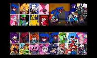 Thumbnail of [QUAD MASHUP] FNF Playtime but Every Turn a Different Character Sings