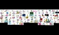Pocoyo 104 episodes season 1-2 played at the same time 104 parison
