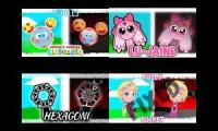 Thumbnail of Sprunki OC: Toodles, Lu-Jaine, Hexagoni and Polly Pocket Parison
