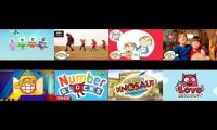 Thumbnail of 8 cbeebies shows at once that are in the cbeebies 2nd magazine