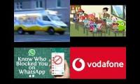Thumbnail of four random videos played at once