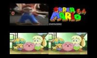 Thumbnail of Its A Me Mario Vs Kirby Says Poyo Sparta Remix Quadparison
