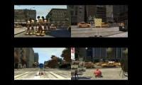 Thumbnail of Mickey, Spongebob, Sonic and Red Bird terrorising GTA IV