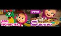 Thumbnail of Masha and the Bear - Arts and Crafts Day - Russian vs English