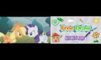 Thumbnail of Nick Jr Free Draw My Little Pony Applejack Rarity Slumber Party Poop In Nick Jr Free Draw Games In