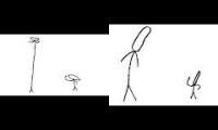 Thumbnail of comically tall & short men