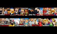 Thumbnail of The 8 most recent SML videos playing at the same time