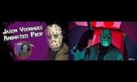 Thumbnail of Both 2007 and 2008 Gemmy life size collapsible Jason Voorhees