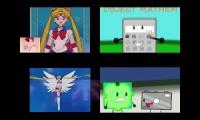 Thumbnail of Sailor Moon And Object Mayhem Sparta Remix Quadparison