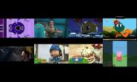 Thumbnail of Ms Brittney Ho Pink T Shirt Green Pants White Strips And This Is Allen Green T Shirt Blue Pants Cent