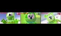 Thumbnail of three gummy bear smurfs