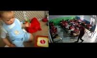 Thumbnail of Baby Scared of Jack in the Box Reactions