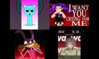 Thumbnail of Crying for me mashup jax, sprunki, lily lovebraids, and chara