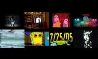 Thumbnail of 8 creepypasta video played at once