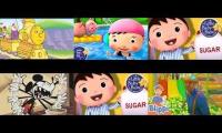 Thumbnail of 6 cartoons trains all videos at the same time