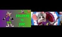 Thumbnail of Chuck E. Cheese Follow Me To Fun - Prototype Avenger vs Rockstar Version