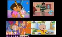Thumbnail of Nick Jr vs PBS Kids Sparta Remix Quadparison (Dora, Blue Clues, Arthur and Caillou)