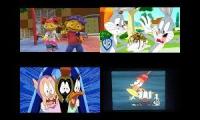 Thumbnail of Bugs Bunny, Porky, Daffy, Lazlo, Raj & Clam Scared Of Sid Saying Breakfast Time