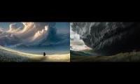 Thumbnail of calming back music with storm sounds