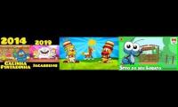 Thumbnail of Galinha Pintadinha VS Bob Zoom VS Teleco e Teco VS Jacarelvis - Seu Lobato - HD | Clipe infantil