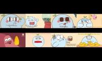 Thumbnail of all 8 little munchy puff ytp video all at once.
