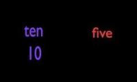 Thumbnail of Counting and Spelling one - ten