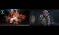 Thumbnail of Over the Hedge (2006) - Crazy Rabid Squirrel (Comparison)