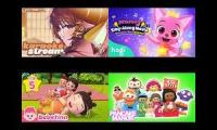 Thumbnail of Baby Shark Quad Mashuped (Pan Karaoke x Pinkfong & Hogis Concert x Bebefinn & Minjee x Mama & Zach)