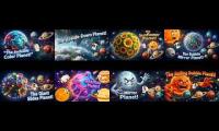 Thumbnail of the special planets on space